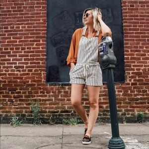 Z supply striped overalls